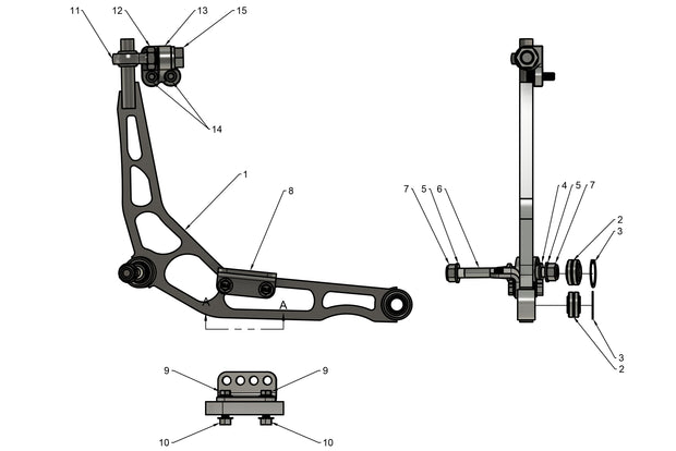 BMW E36 LOWER CONTROL ARM ASSEMBLY SPARE PARTS