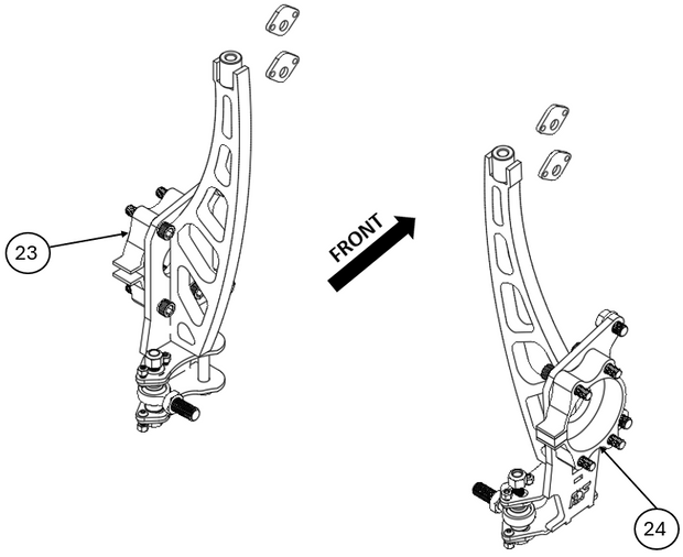 NISSAN 370Z MEGA MANTIS KNUCKLE ASSEMBLY SPARE PARTS